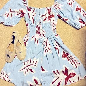 Beautiful summer blue romper